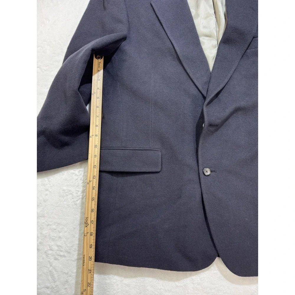 Jos A Bank Blazer Mens‎ 48 Long Black Camel Hair Tweed Sport Coat Made USA